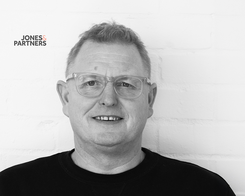 Craig Jones portrait image in black and white