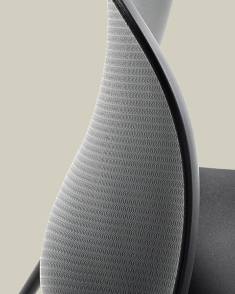 A piece of graphics with the SixE chair on a plain background