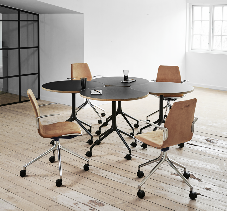 An installation image featuring the AS tables and AS100 chairs