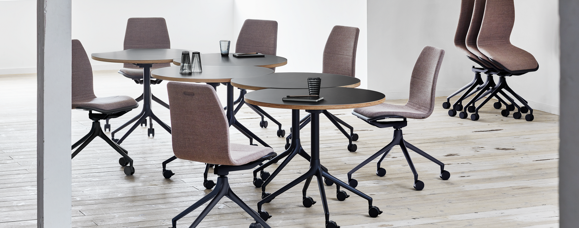 An installation of AS100 and AS400 tables 