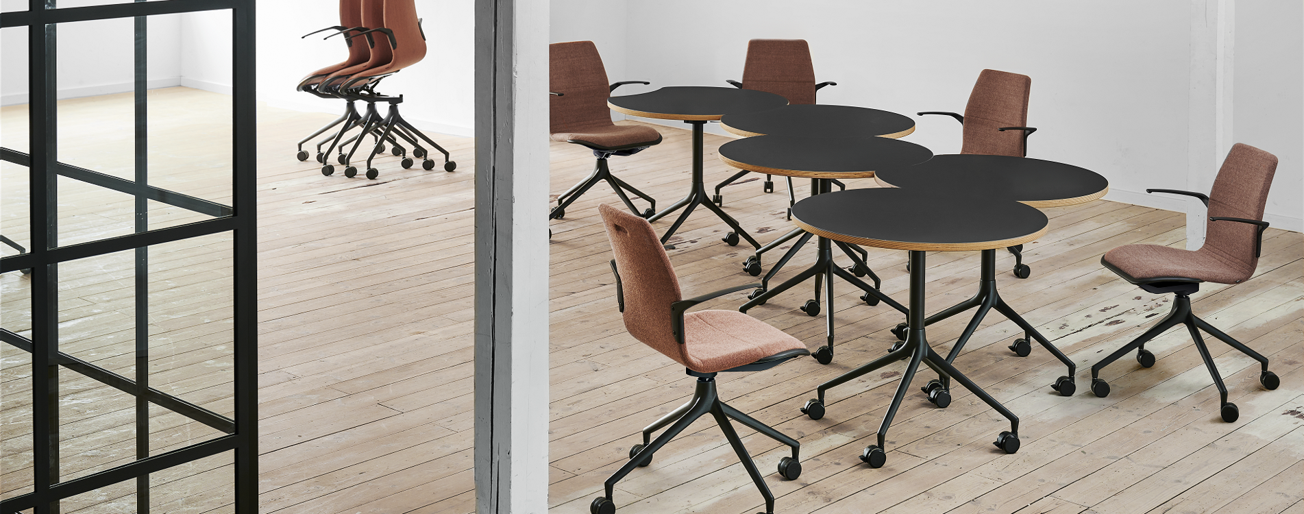 An installation of AS100 and AS400 tables 