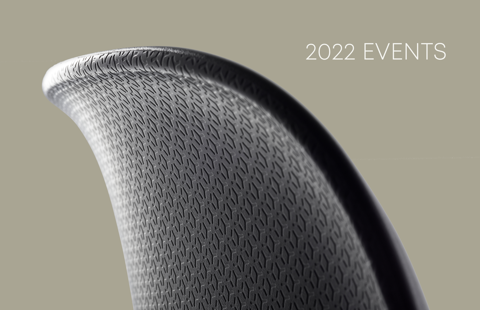 A piece of graphics with the SixE chair introducing trade fairs overview 2022