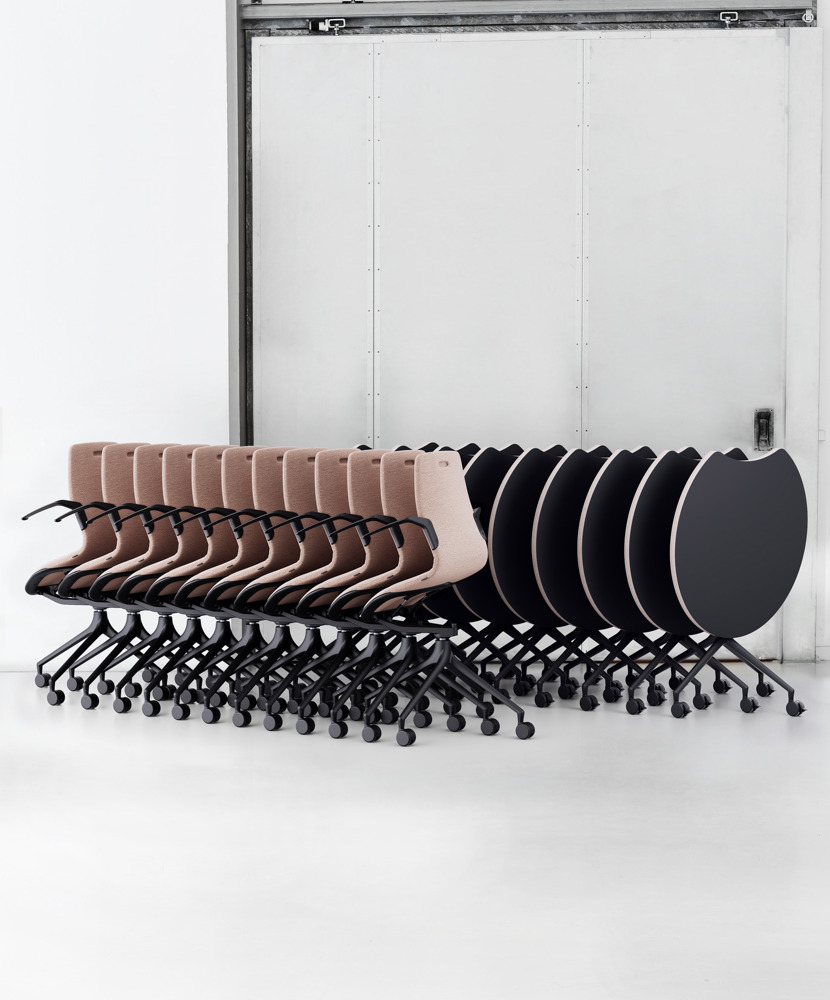 An installation image featuring the AS tables and AS100 chairs