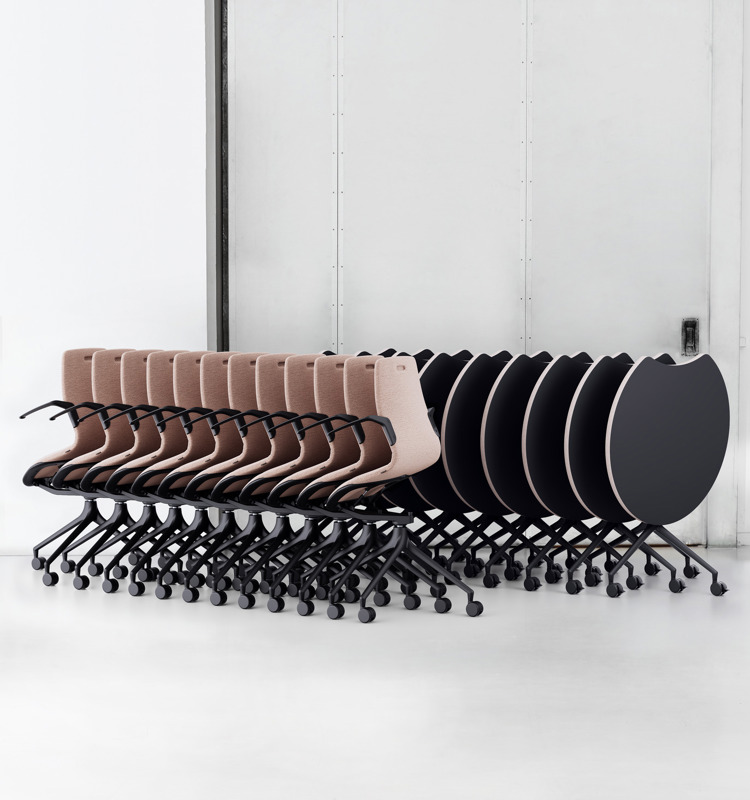 An installation image featuring the AS tables and AS100 chairs